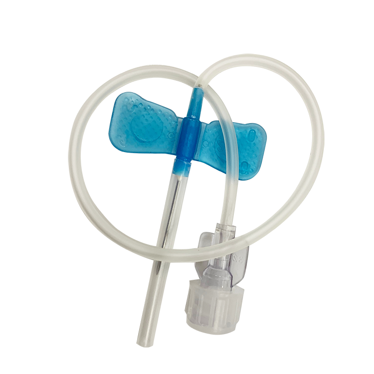 Epicranian Slip Luer Lock Infusion needle 21g 23g 24g 25g disposable scalp vein set 25g