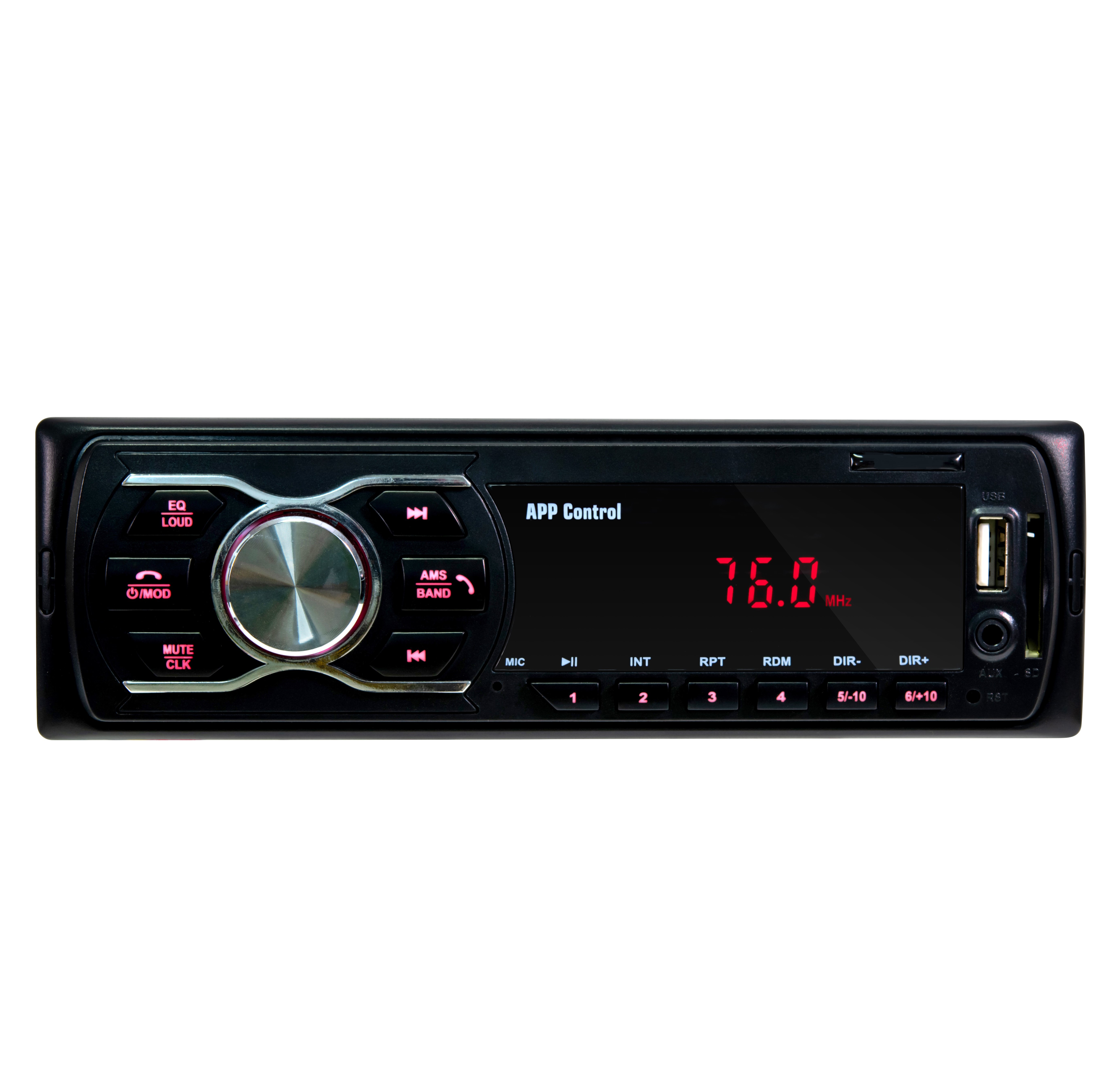 Новый дизайн, Универсальный Автомобильный MP3-плеер с разъемом In-dash, с USB, TF-картой, в черном цвете и красном светодиодном дисплее