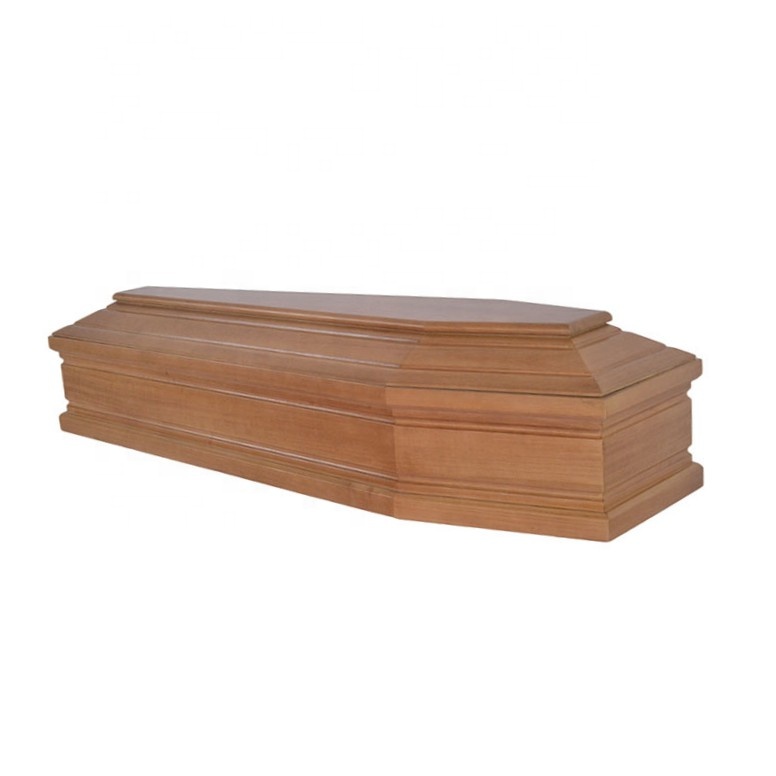 High Quality Paulownia Wooden European Style Coffin