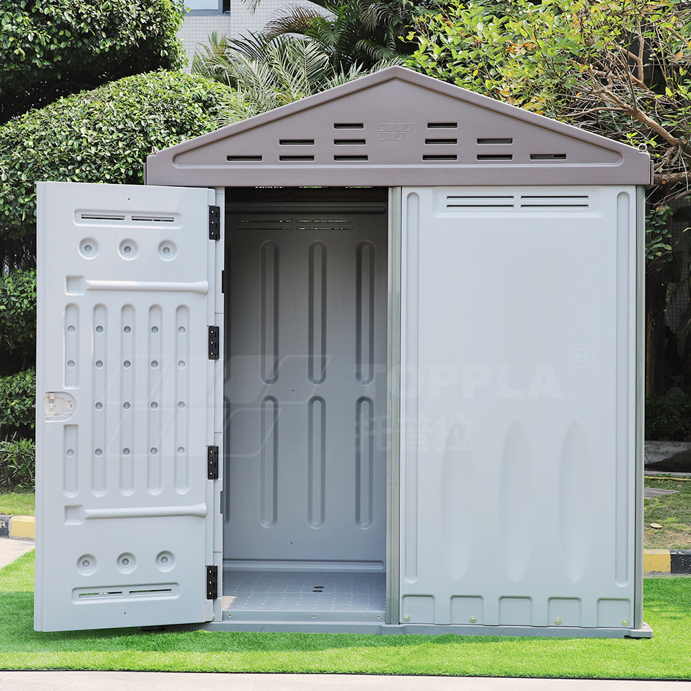 Reinforced Outdoor HDPE High Duroble Material Storage Shed for Dustbin Placement