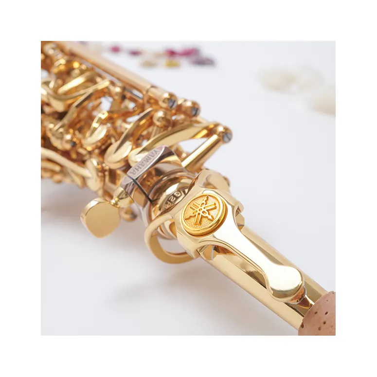 Brass straight alto saxophone with elegant visual and nice sound
