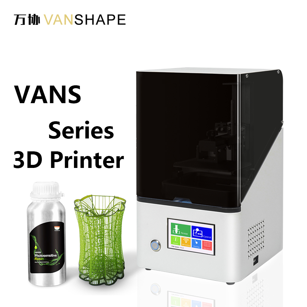 3D-принтер Vanshape с высоким разрешением для УФ-отверждения, ЖК-дисплей, для ювелирных изделий, стоматологических моделей, образовательных настольных 3D-принтеров