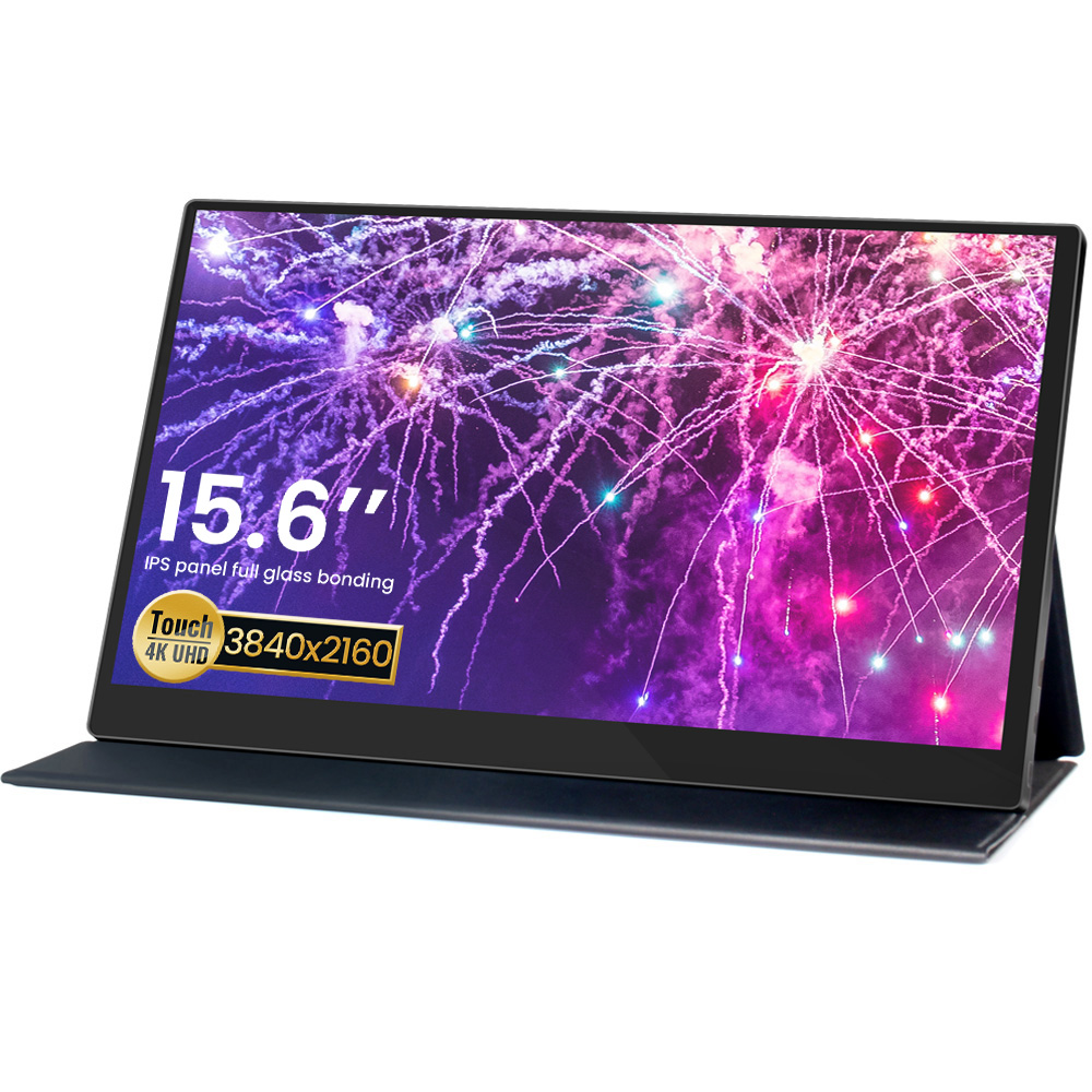 Оптовая продажа с фабрики, портативный монитор, сенсорный экран 15,6 дюйма, 4K HDR, внешний светодиодный игровой экран, ноутбук, ПК для телефона, PS4 pro, xbox switch