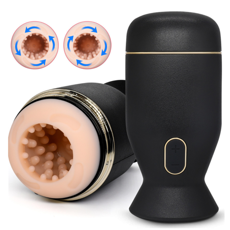 Male Masturbator Cup Automatic 6 Vibration Modes Open-Ended Design Sex Toy For Delay Training Enlargement