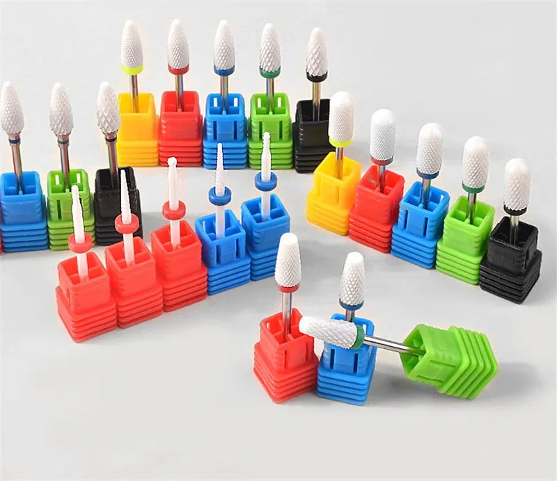 Wholesale High Quality Ceramic Nail Drill Bit For electric manicure machine accessories Nail Art Tools Electric Manicure Cutter