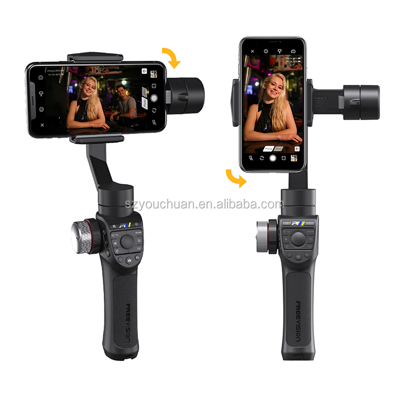 Freevision Vilta-m Pro 3-осевой Карманный карданный стабилизатор для смартфона для iPhone Samsung GoPro экшн беспроводную зарядку