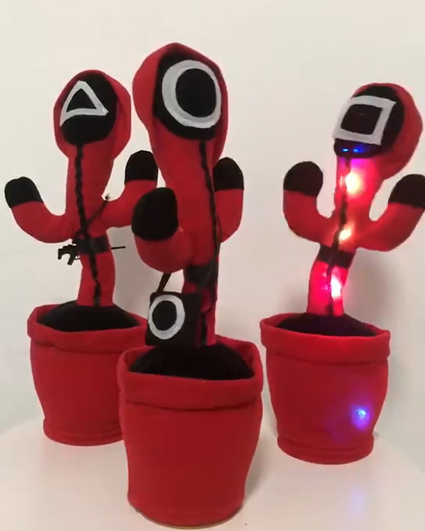 Лидер продаж, танцевальные кактусы Tiktok, говорящие звуки, запись, повторная игрушка, кавайные игрушки-кактусы, Детская образовательная игрушка, подарок
