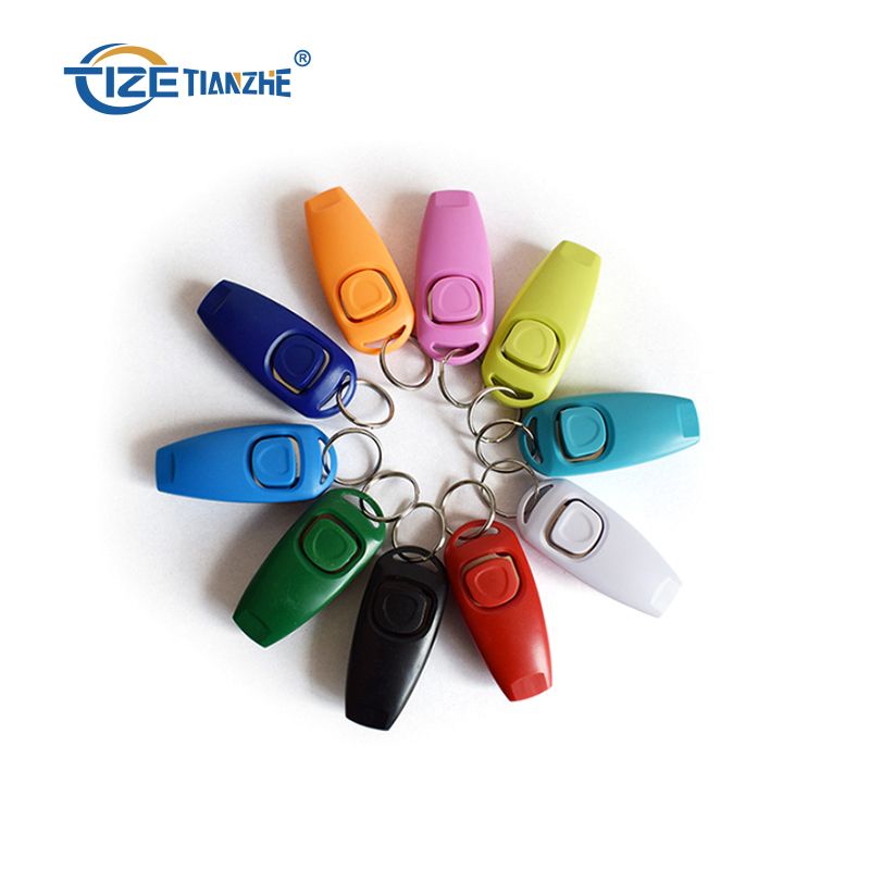 Manufacturer wholesale custom logo sound stop barking training whistle dog training clicker