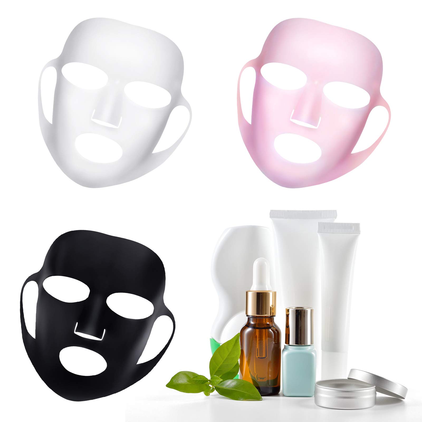 OEM Reusable Facial Two Color Silicone Moisturizing Face Mask For Home Or Travel