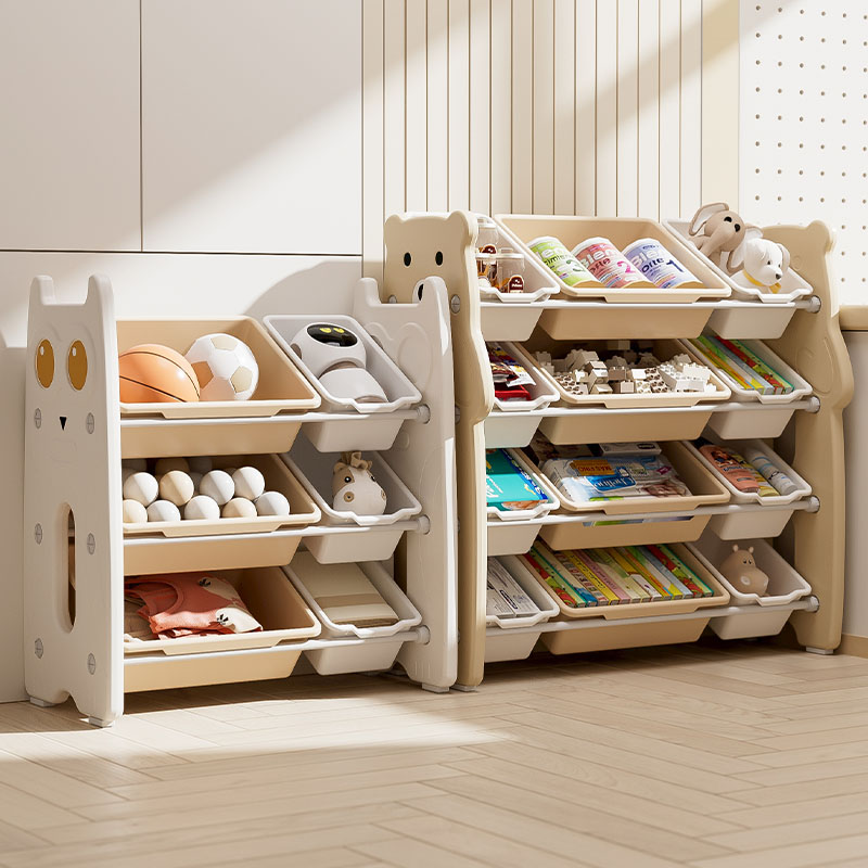 ejiale Modern Style Baby Small Shelf Toy Organizer Children Storage Cabinet Storage Christmas Gift Living Room Kids' Cabinets