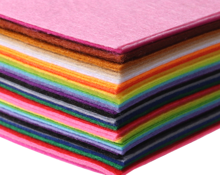 Фетровой ткани Nonwoven 100% полиэстер OEKO-TEX Стандартный 100 для игрушки куклы подарок на день рождения для девочек ручной работы из эко-дружественный товаров на складе, окрашенная