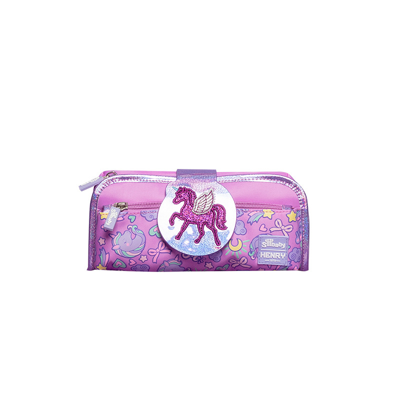 Wholesale Multi-function Zippered Soft School Stationery Pouch Pencil Bag