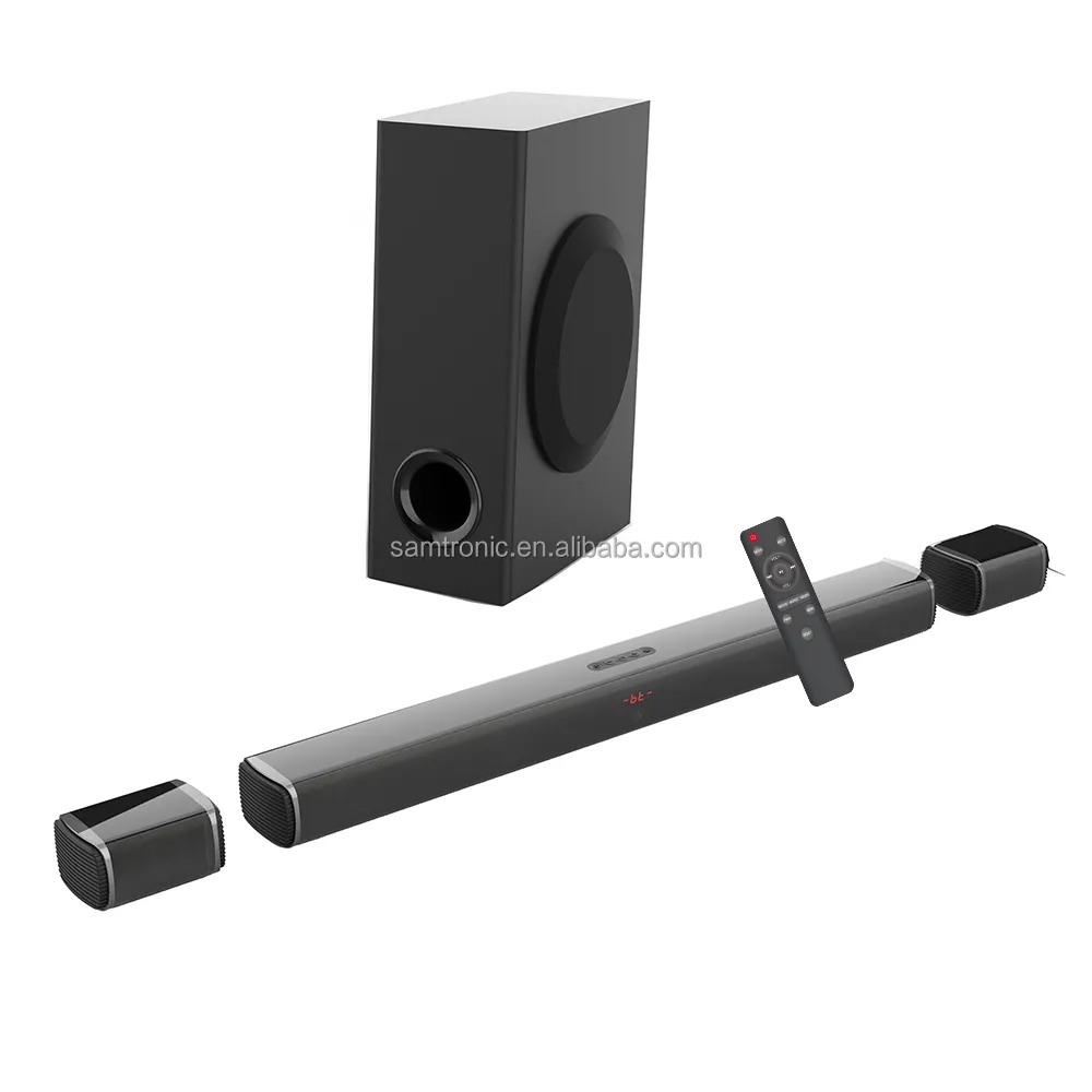 Samtronic 5.1ch Soundbar with wired subwoofer and rear speakers 32 inches tv sound bar home system