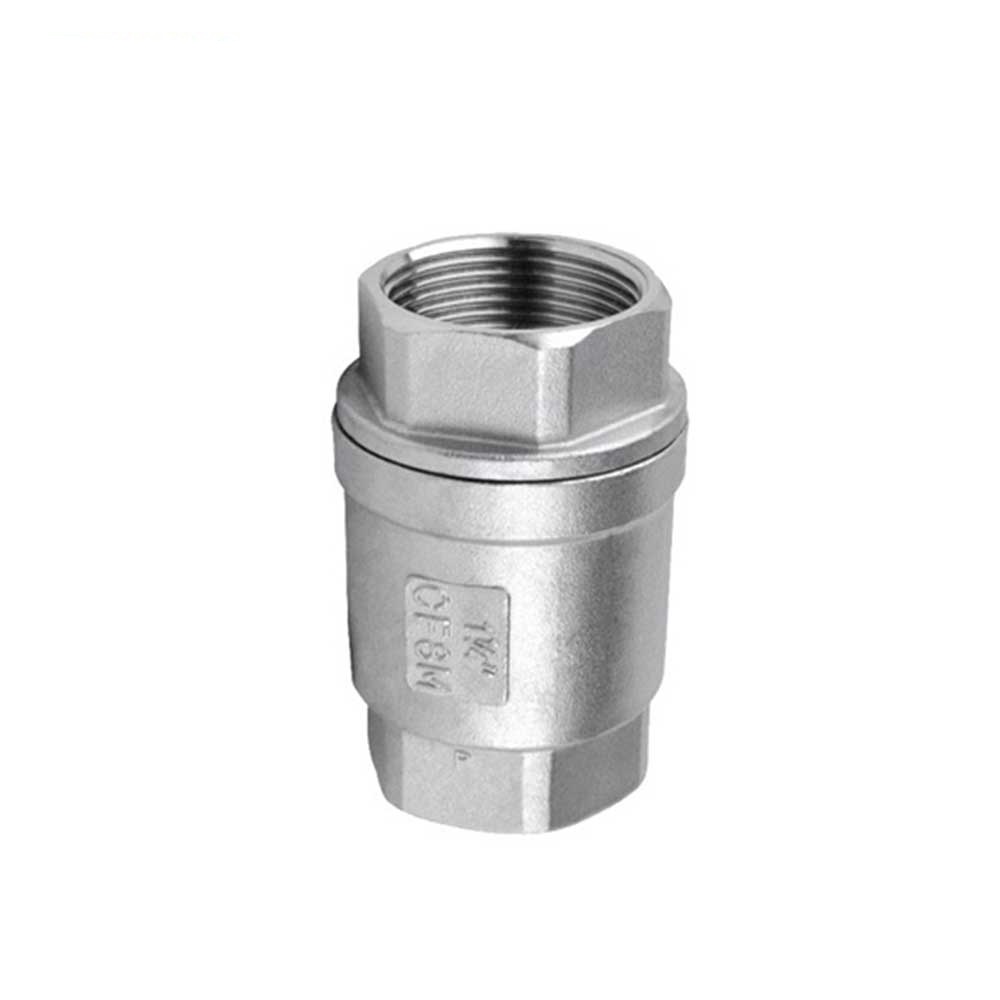 TONY Stainless Steel Brass One Way Non Return Valve NPT BSP Thread Spring Load Vertical Check Valve