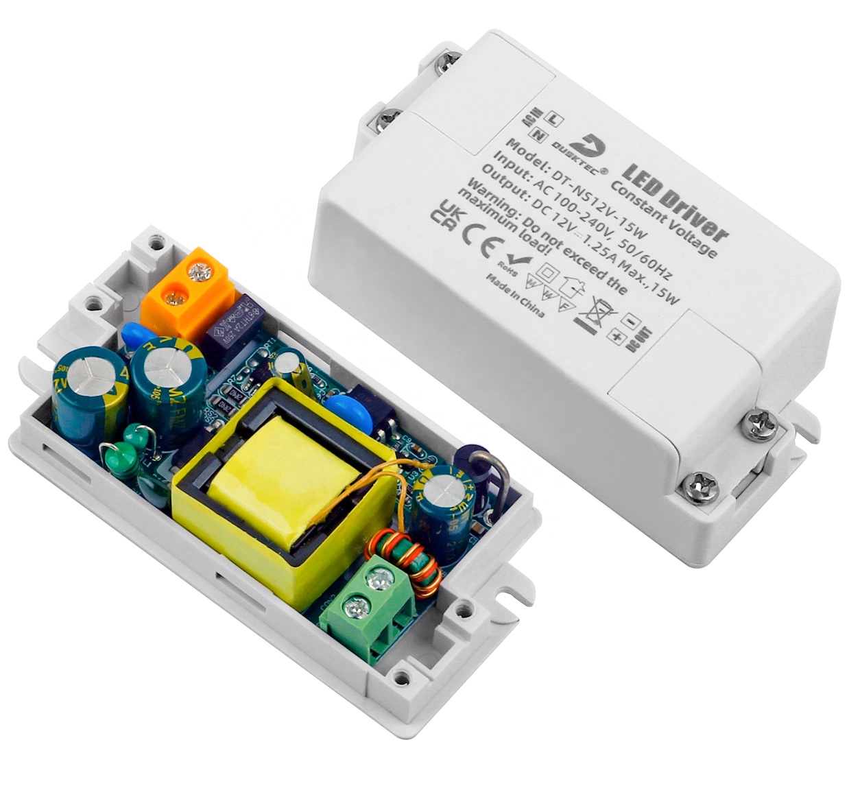 Постоянное напряжение 15 Вт 1.25A AC 100-240V AC/DC 12V оптовые продажи от производителя, купить другие Светильник направленного света Светодиодный источник питания трансформатор светодиодный драйвер