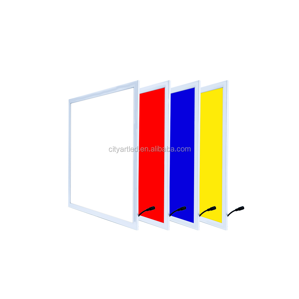 Шэньчжэнь led панель света 600x600 60x60 595x595 контроллер питания интегрированный RGB + W Теплый Белый led панель света Диффузор