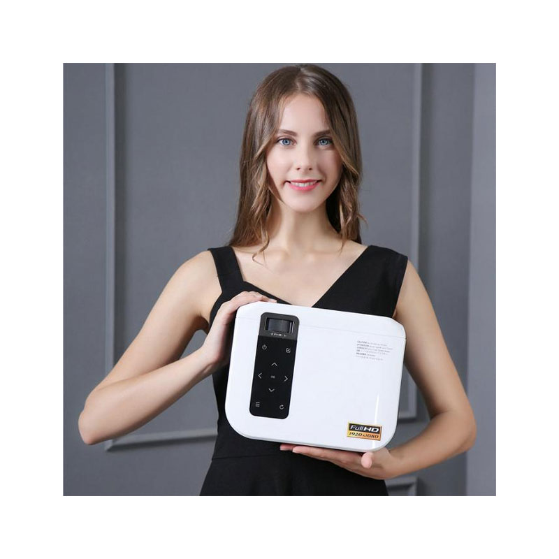 T8 LED 1920x1080 Resolution 154 ANSI MINI Projector 1080P Full HD HDM USB LCD Lens Home Cinema Projector