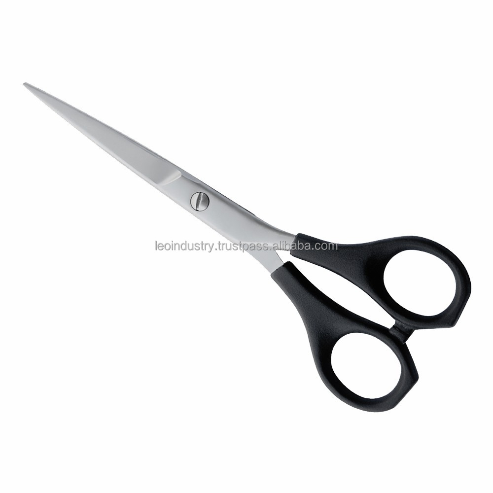 Straight Household plastic handle sewing scissors for family