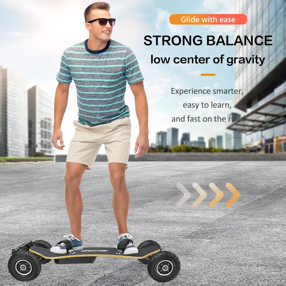 Directly Whole 4 wheels Skateboard 40km/h Top Speed SUV Longboard 10000mah Terrain off Road Electric Skate board