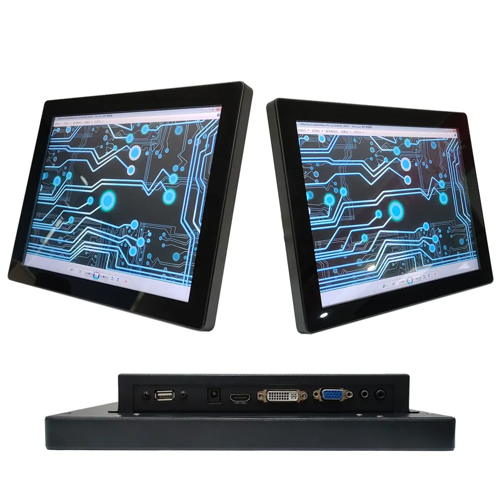 Wholesale OEM 15 Inch Ture Flat Waterproof Ip65 Industrial lcd Display Capacitive Hdmi Vga Lcd Tft Ips Touch Screen Monitor