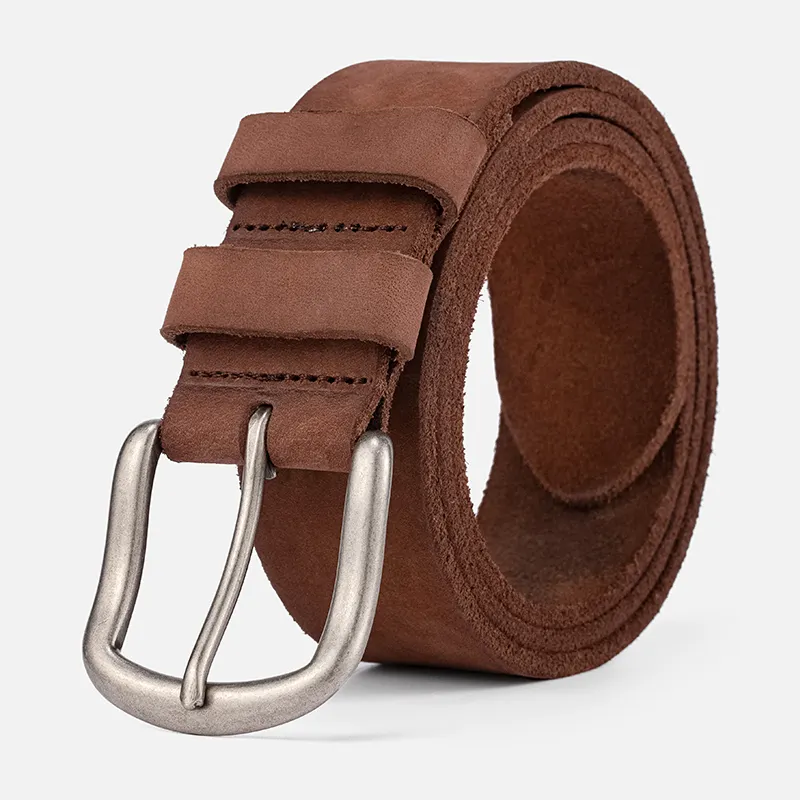 Handmade Cowhide Retro genuine leather belts for men vintage jeans belt