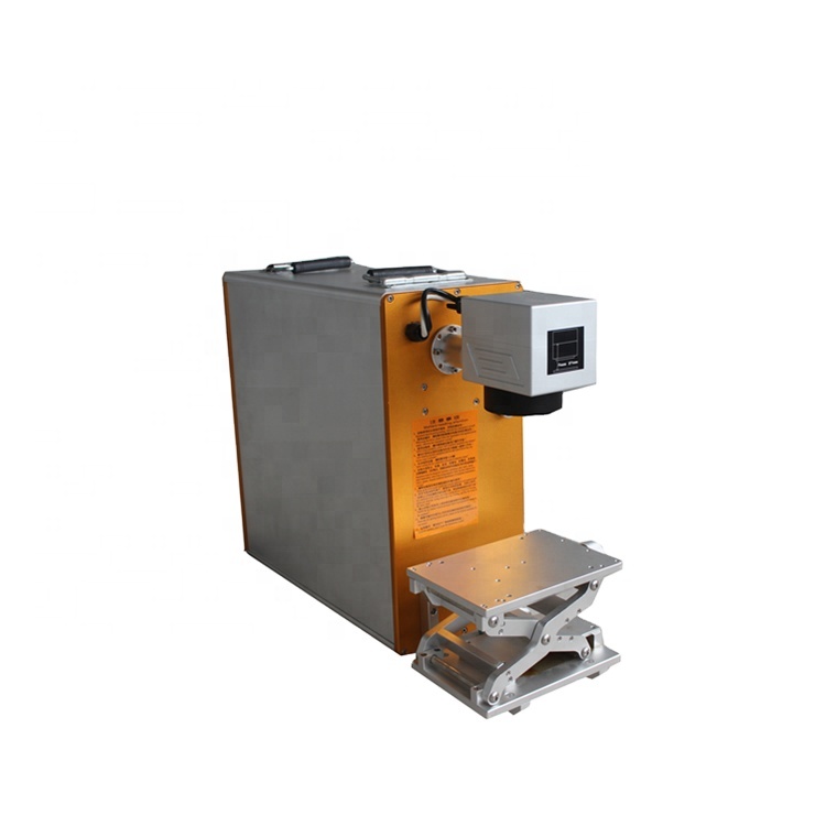 Portable diy logo machine 20W 30w 50W 100W laser fiber machine lazer printer for plastic and steel