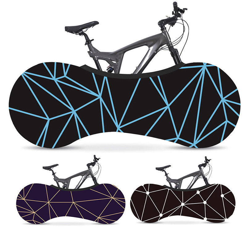 MTB Road Bicycle Protector Cover Elastic Stretch Anti-dust Bike Wheels Cover Printing Scratch-proof Storage Bicycle Cover