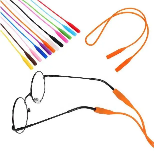 Silicone Eyeglass Retainer Chain Strap Eyewear Sports Anti-slip Elastic Glasses Sunglass Cord Holder for Unisex
