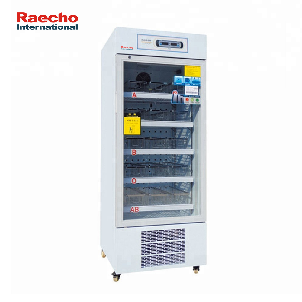 300L Laboratory Medical Cryogenic Equipments 4 Degree Blood Bank Refrigerator