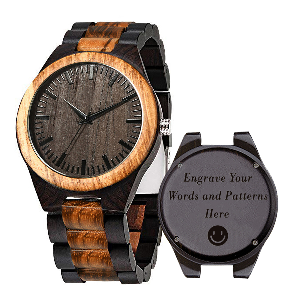 ROYAL BEAR custom luxury wood man watch gift