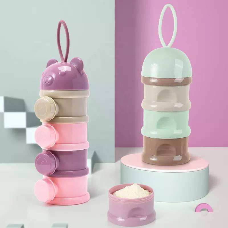 Cereal Container babies Milk Powder Box Style Portable Kid Baby Snack Food Storage Box Container Plastic Baby Milk Powder Box