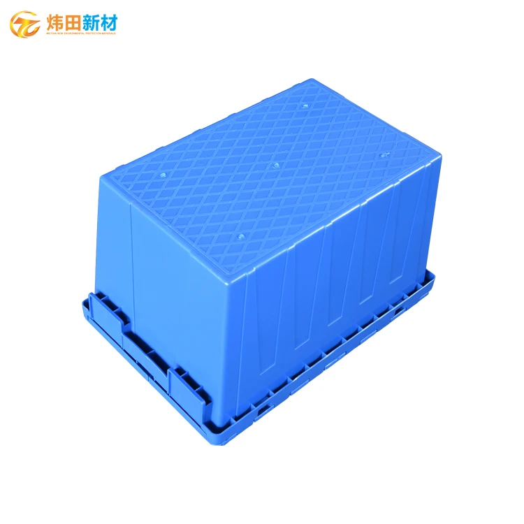 610*400*350 мм HDPP квадратная упаковка с логотипом картонные упаковочные коробки для хранения большие прозрачные перемещающиеся логистические пластиковые коробки