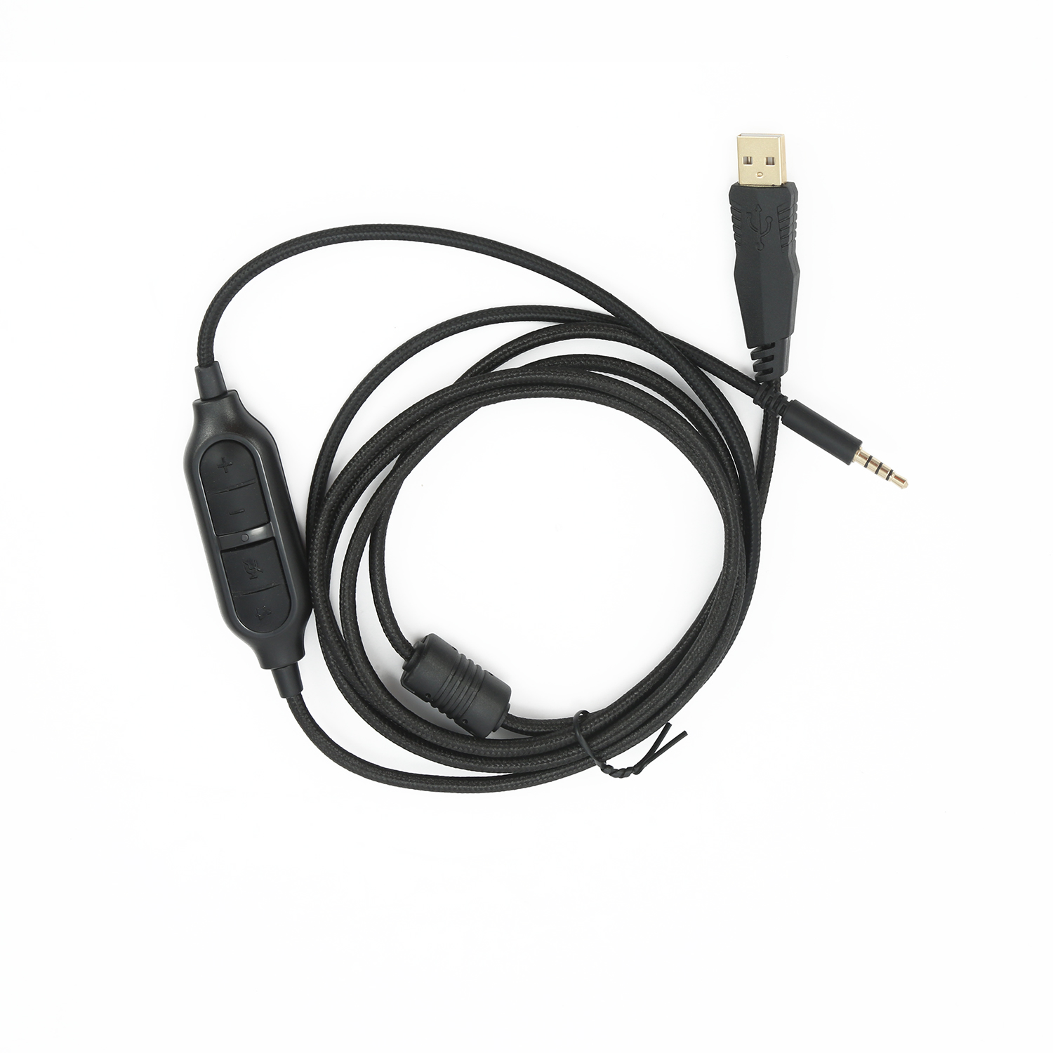 Оригинальный подлинный USB-кабель Redragon H510 Zeus со штекером 3,5 мм и разъемом AUX для USB 2,0