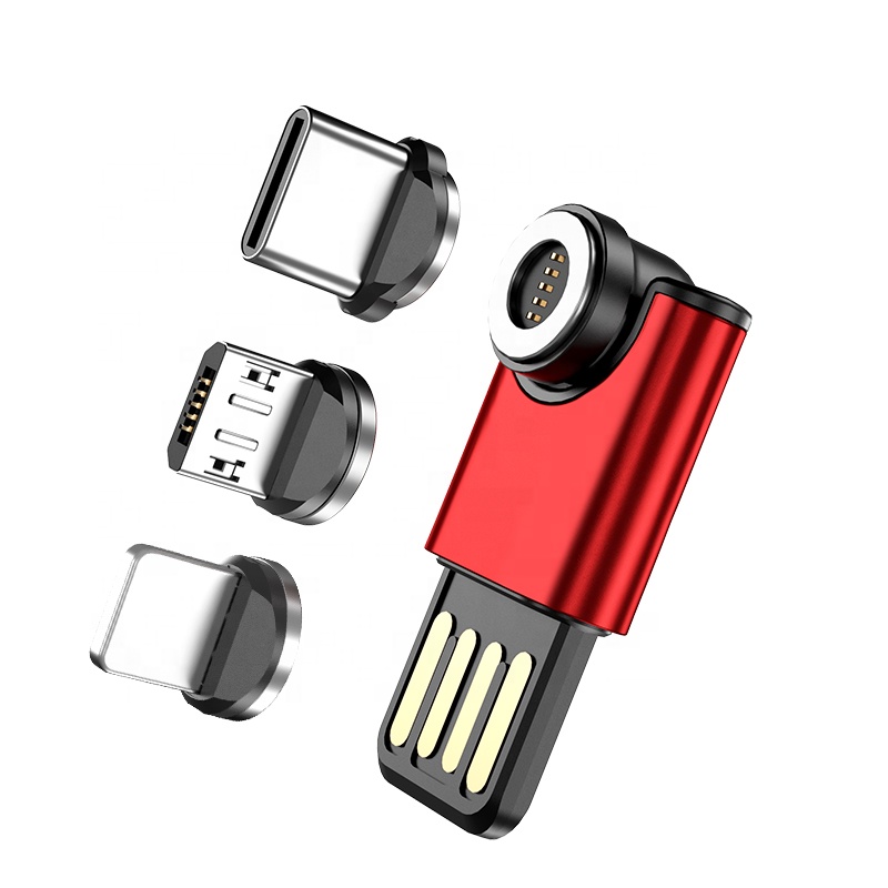 Top Selling Mini Charger Dual Sides USB for Phone Car Accessories Car Magnetic Data Cable Charger for e-cigarette Earphone MP3/4