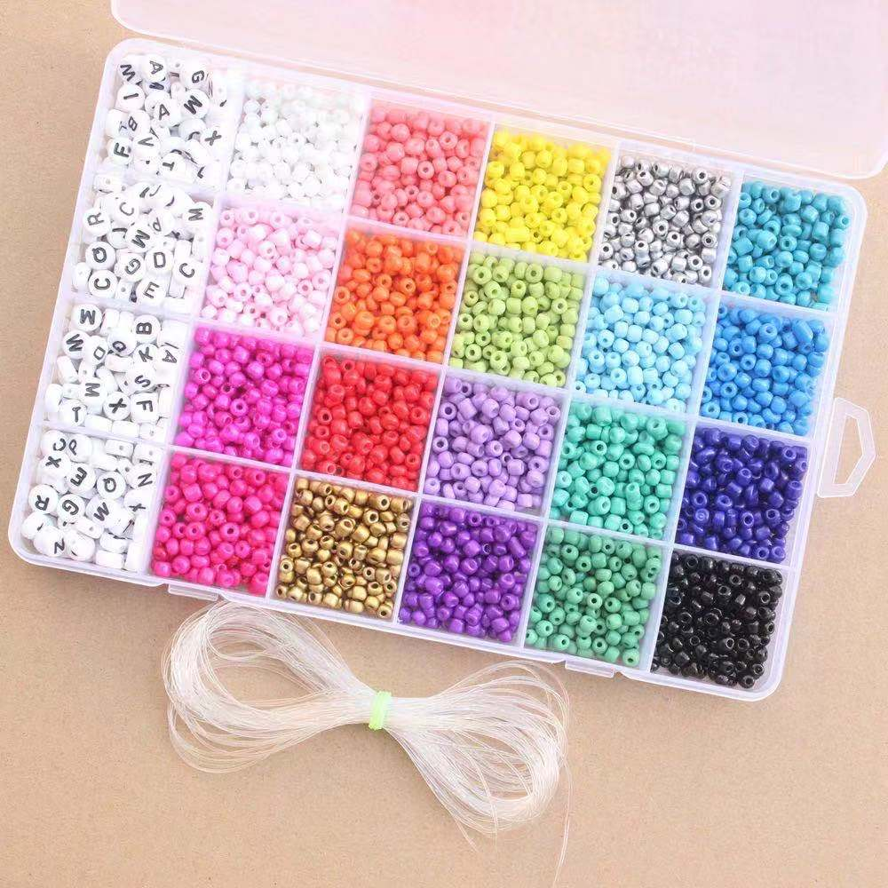 Amazon Hot Sale Jewelry Handmade Start Kit 4MM Crystal Spacer Glass Seed Beads Kit