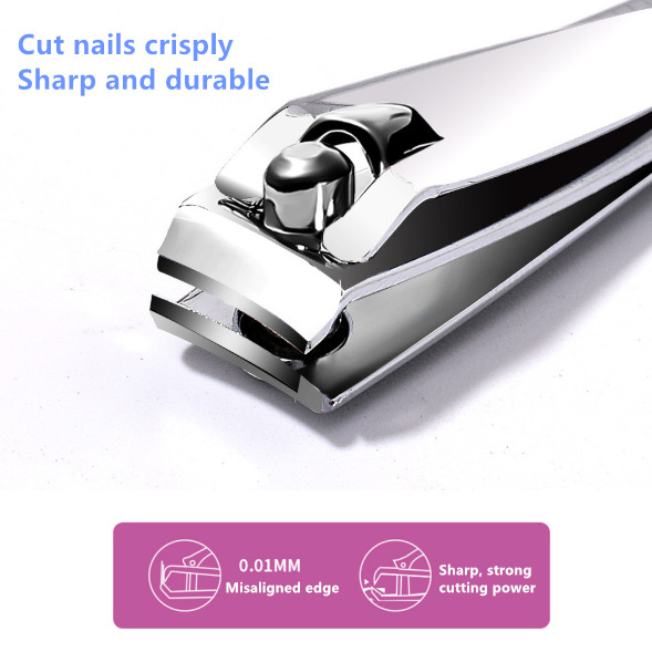 Professional custom logo private label stainless steel silver finger   toe nail clipper