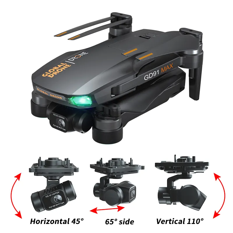 2021 New Design Global Gd91 Max Brushless Motor Fpv 6k Hd Camera Drones Gps Drone
