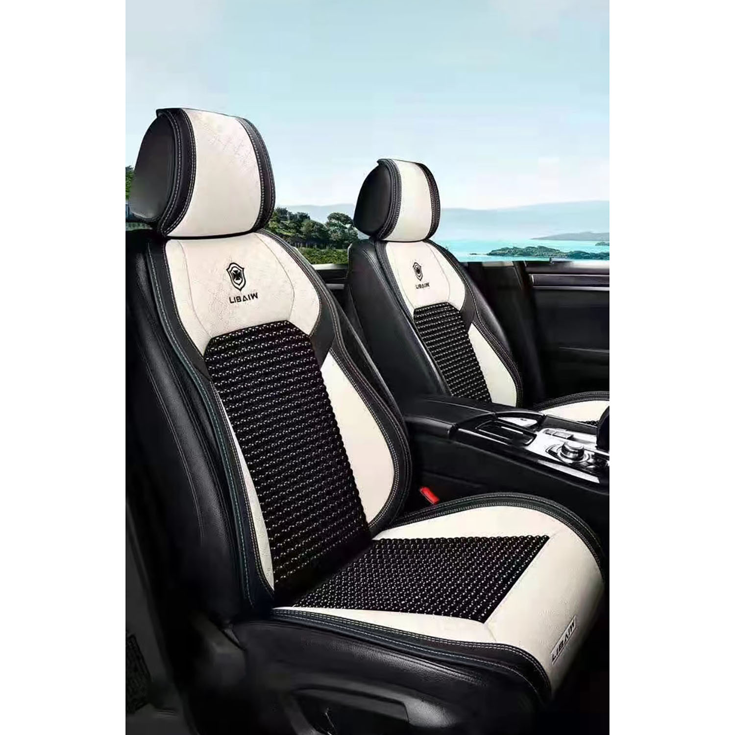 Four seasons universal cushion summer linen car cushion