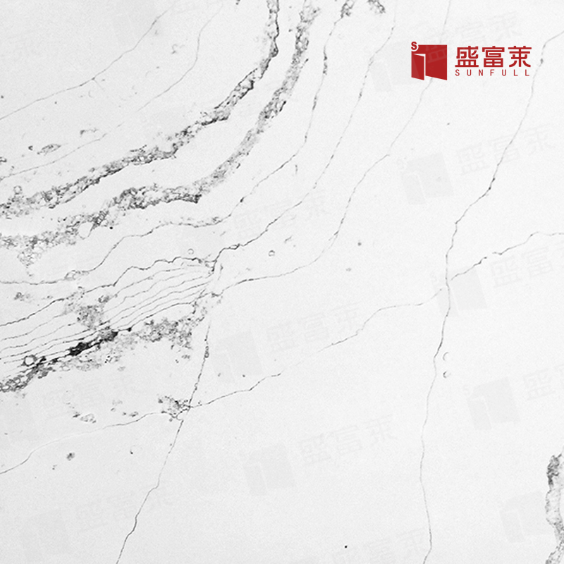 China factory custom artificial white quartz stone slab