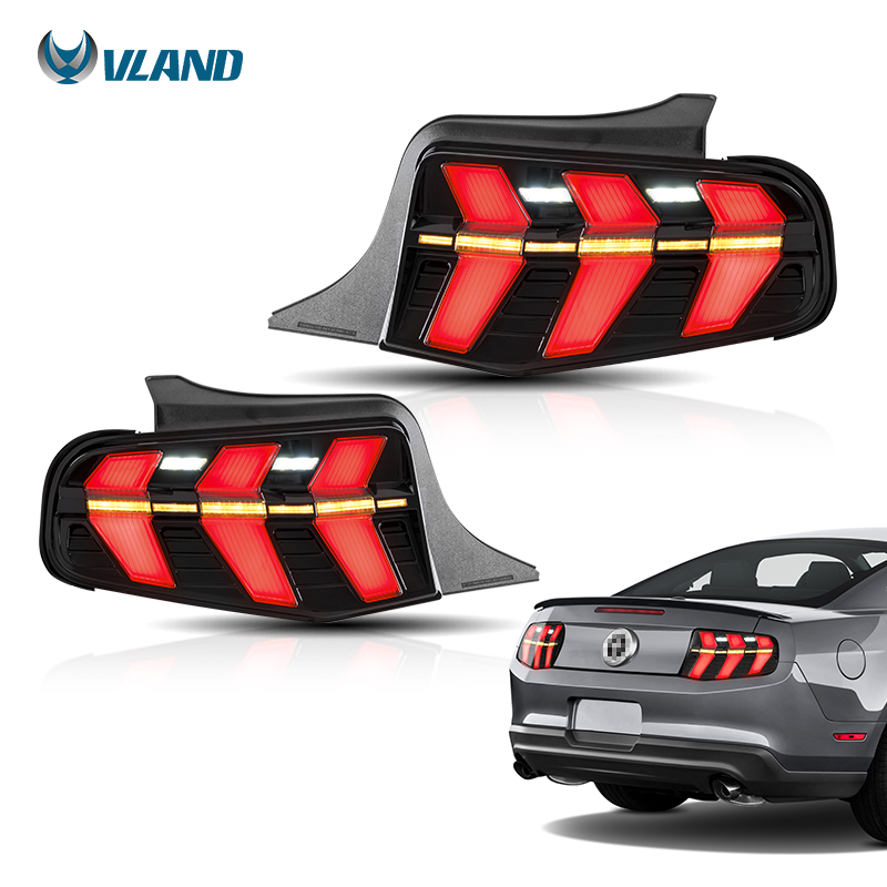 VLAND завод полный светодиодные задние фонари в сборе 2010-2012 Boss 302 GT V6 одной модели автомобиля задние фонари для Ford Mustang GT V6 задний фонарь