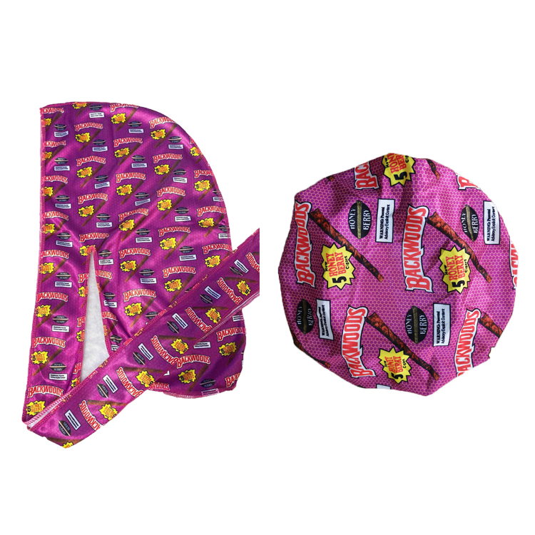Wholesale Hot Sell Unisex Designer Bonnets And Durags Satin
