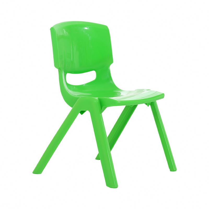 High-Quality Kindergarten Stackable Color Green Children's Indoor Learning Plastic Chair