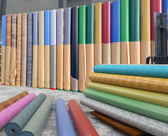Non-slip PVC floor leather, commercial grade vinyl floor coil, CE certification, high quality PVC floor made in China