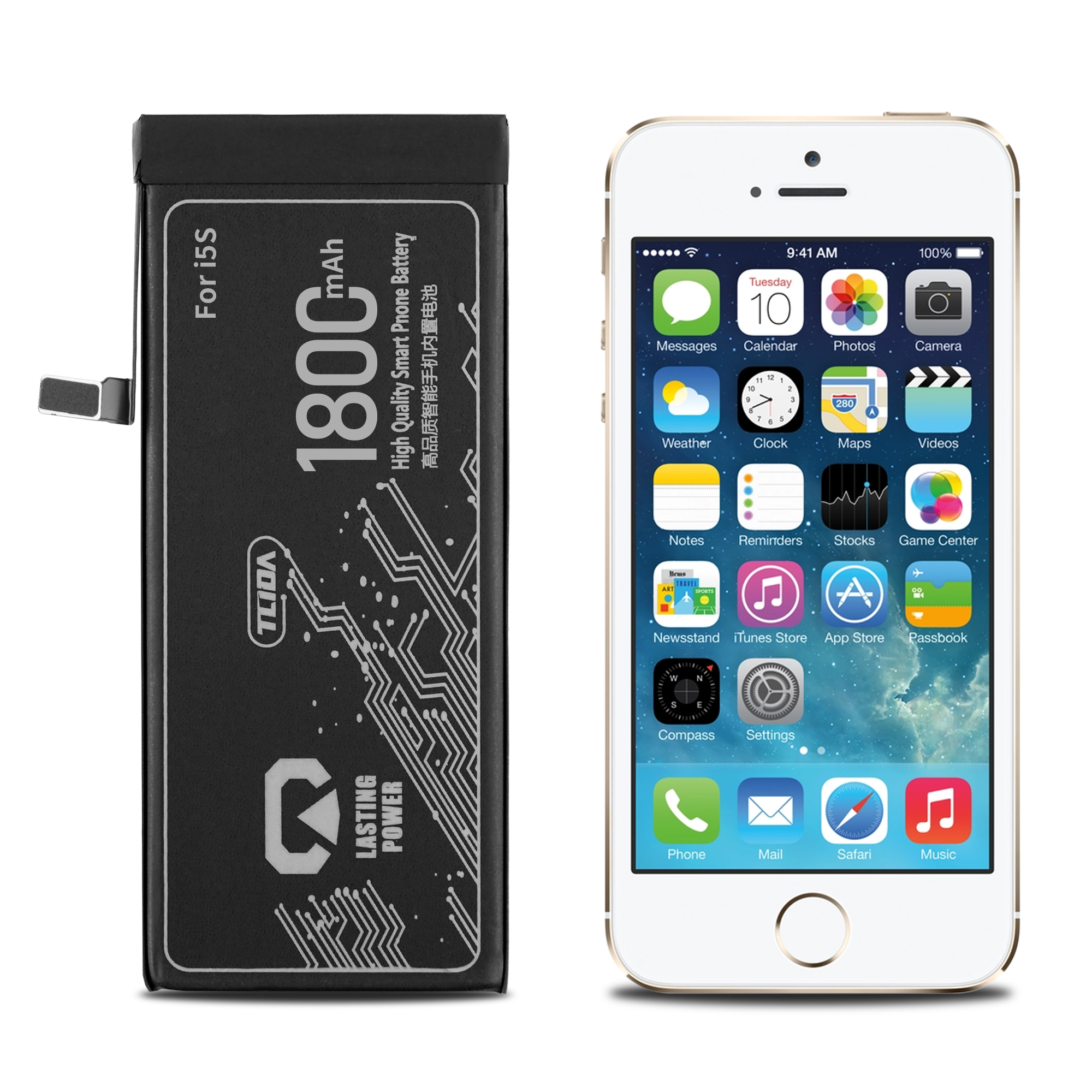 1800 мА/ч, Gb/t 18287-2013 мобильный аккумулятор для Iphone 5S аккумулятор телефона 5S