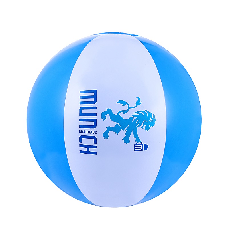 High quality supplier providers custom logo inflatable beach ball white