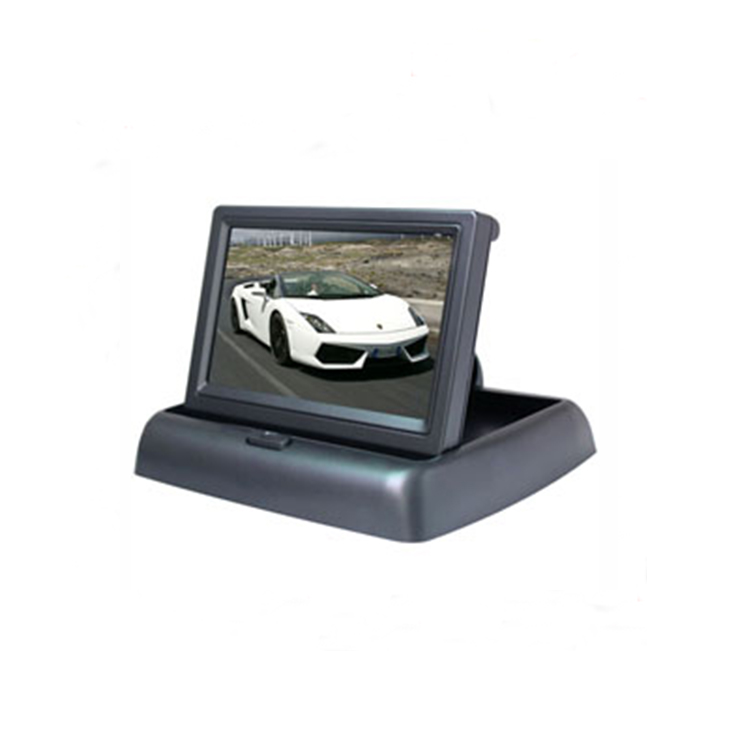 Легко установить DC 12-24V lcd Складной автомобильный tft lcd монитор заднего вида