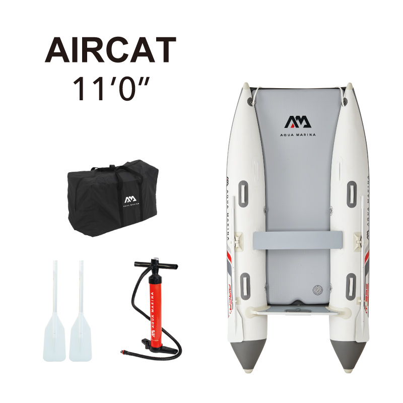 Надувной катамаран Aqua Marina AIRCAT. 3,35 м с пневматической палубой DWF