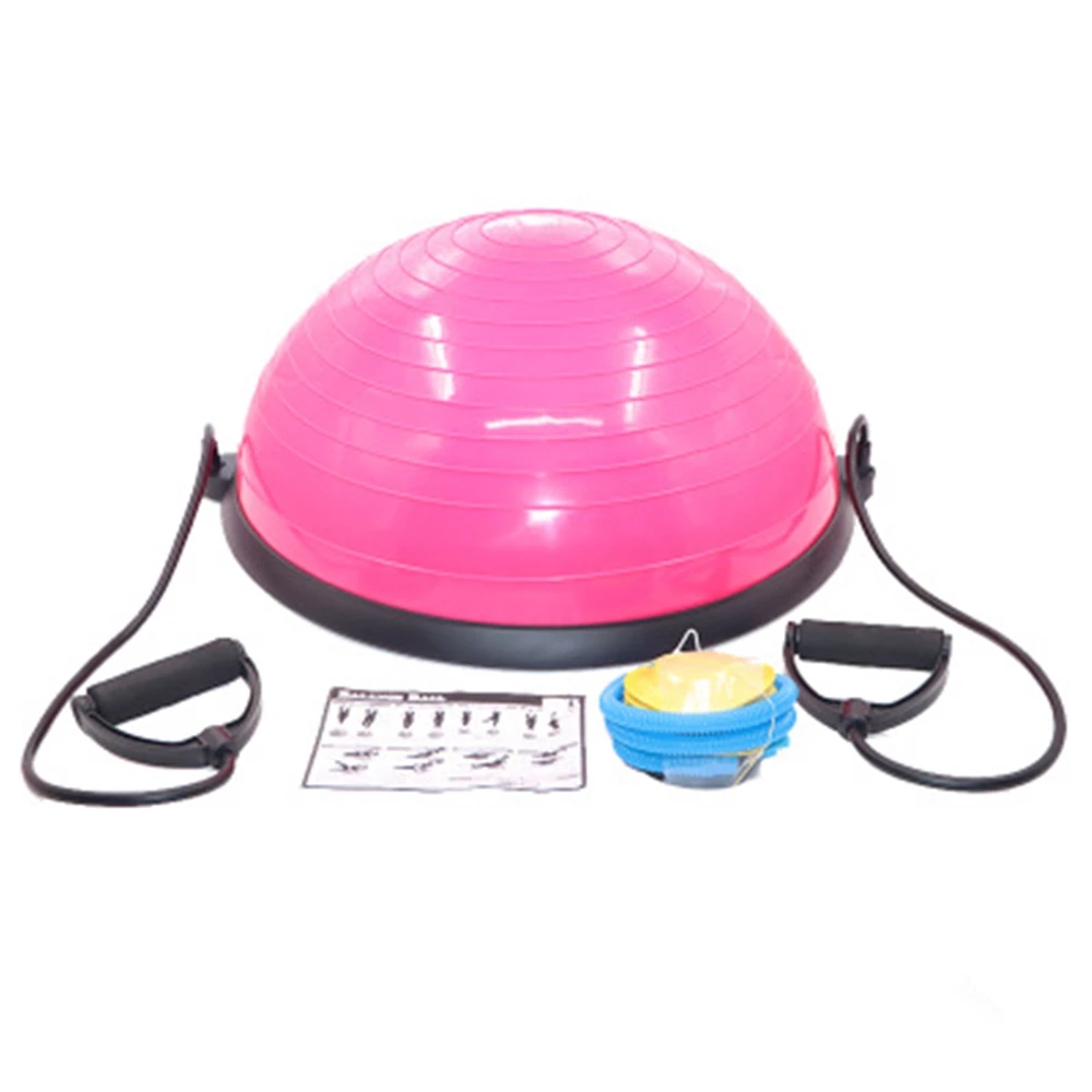 New type Indoor Gym Exercise Equipment Half Pilates bosuing ball PVC gymnastics Balance Yoga Ball