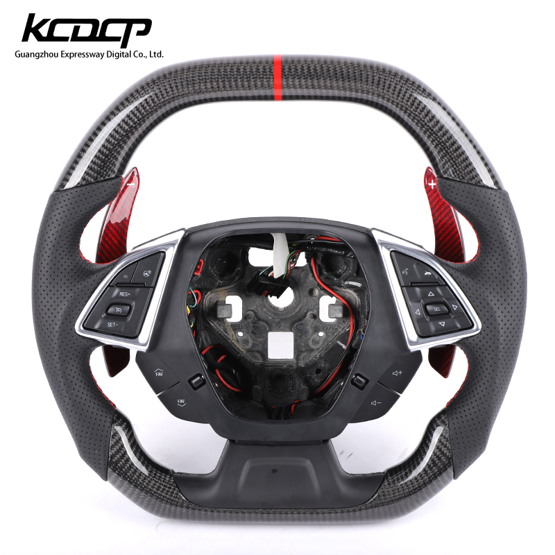 Для Chevrolet Camaro Corvette racing wheel convertible Custom Alcantar руль из углеродного волокна