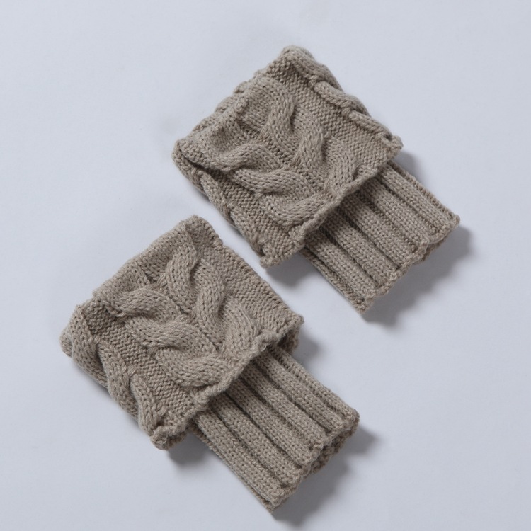 TL00008 solid color wool set of legs Knitting socks heap leg warmers boots set foot set